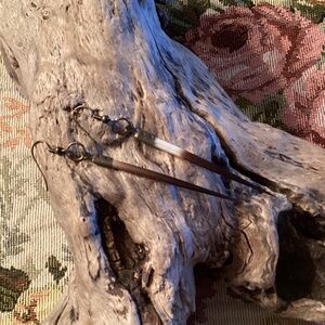 Handmade Brass Plated Porcupine Quill Earrings